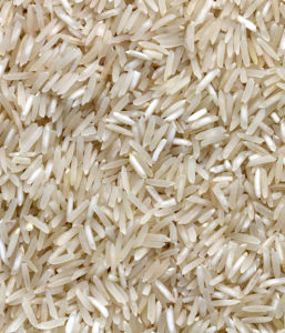 close up of grains of white rice